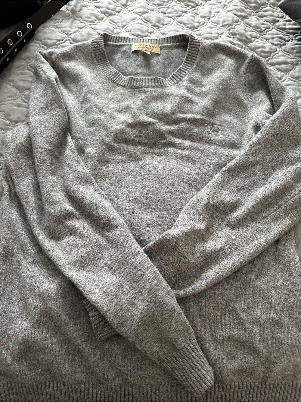 Burberry Gray Crewneck Sweater